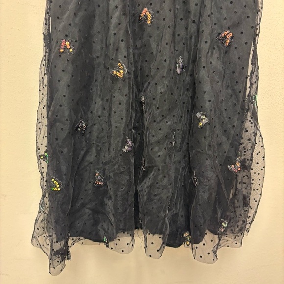 Lucy In The Sky Tia A-Line Dress in Black Butterfly - Picture 8 of 13